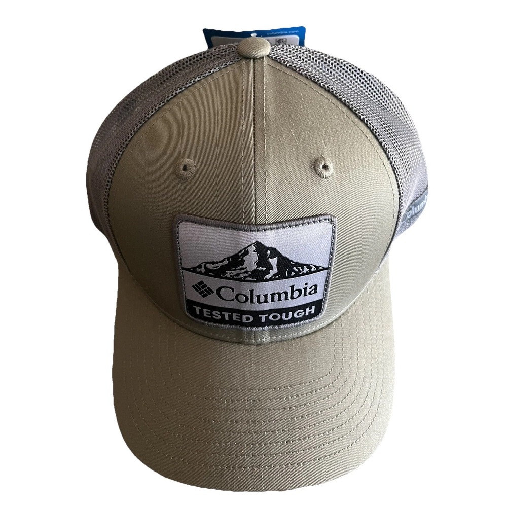Columbia Sportswear Tested‎ Tough Snapback Mesh Trucker Hat One Size Green NWT